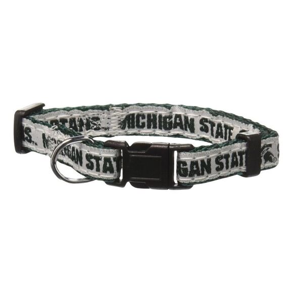 Pets First Collegiate Pet Dog Collar Michigan State Spartans Small NWT - Picture 2 of 8